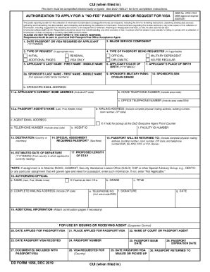 DD Form 1056, Application to Apply for a 'No